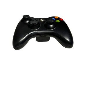 Microsoft Xbox 360 OEM Wireless Controller Black Tested (Lights Up)